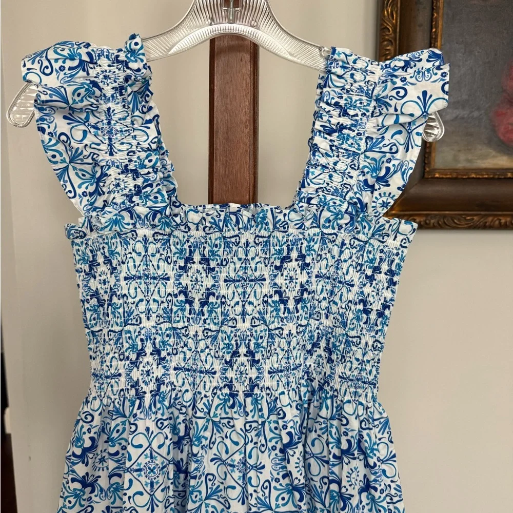 Hill House Ellie Nap Dress in Blue Mosaic - Picture 8 of 16